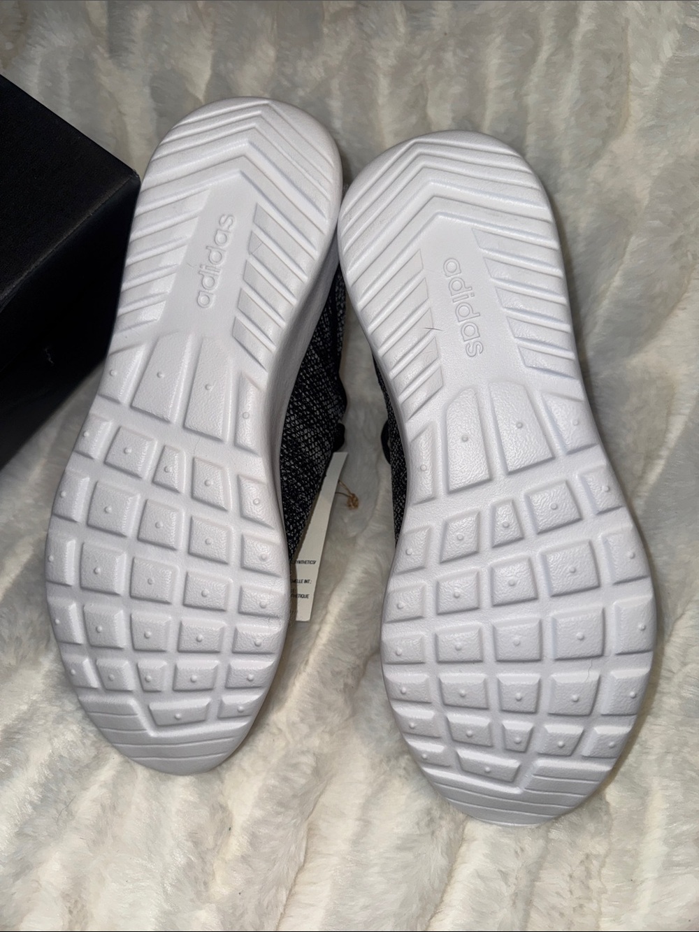 ADIDAS CLOUDFOAM PURE Black & White slip on sneaker - Picture 5 of 8